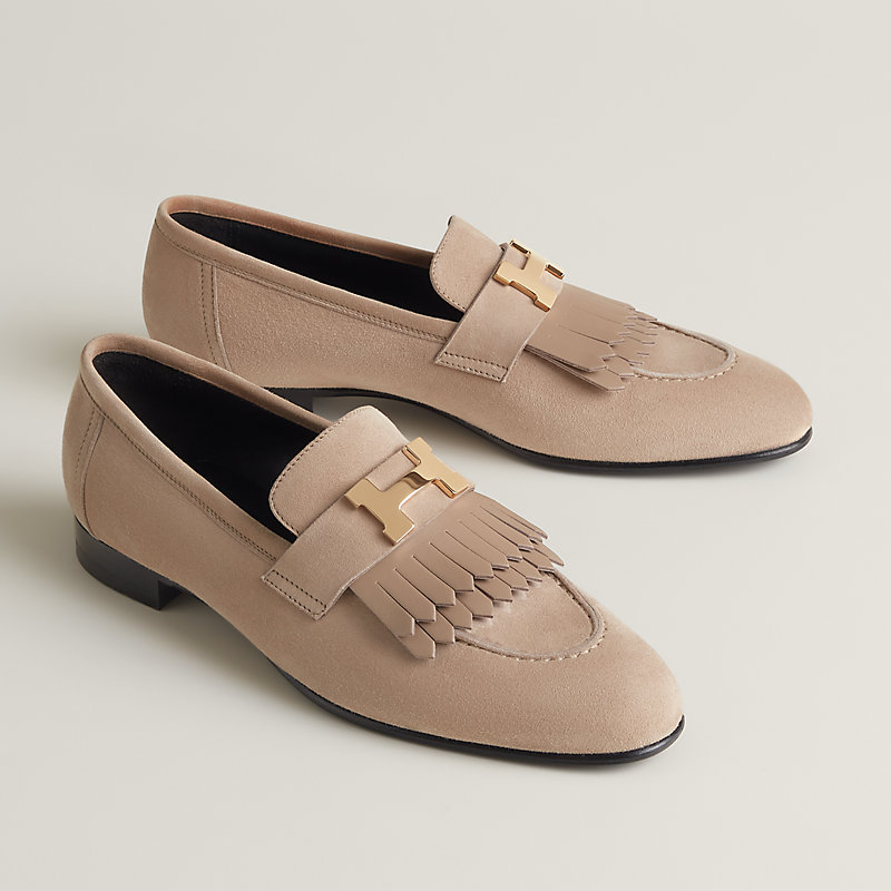 HERMES エルメス モカシン ロワイヤル フリンジ ベージュ　36 1/2 エルメス モカシン ロワイヤル フリンジ レディースサイズ36